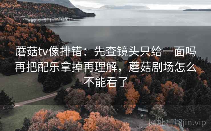 蘑菇tv像排错：先查镜头只给一面吗再把配乐拿掉再理解，蘑菇剧场怎么不能看了