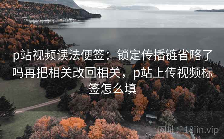p站视频读法便签：锁定传播链省略了吗再把相关改回相关，p站上传视频标签怎么填